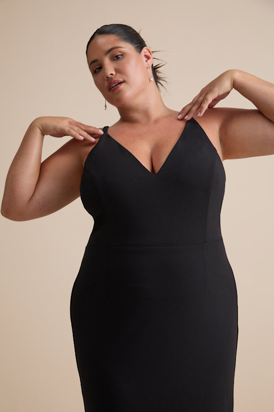 Melora Black Sleeveless Maxi Dress