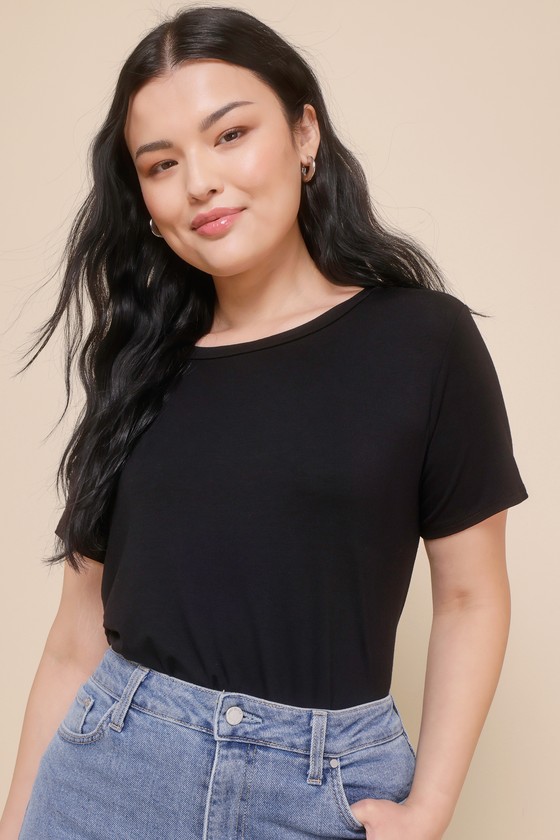 Skyra Black T-Shirt Bodysuit