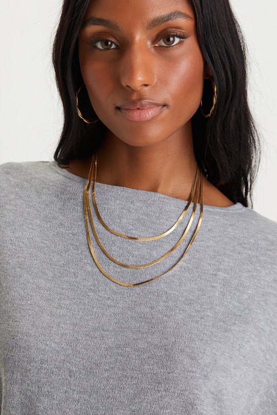 Verla Heather Grey Dolman Sleeve Sweater Top