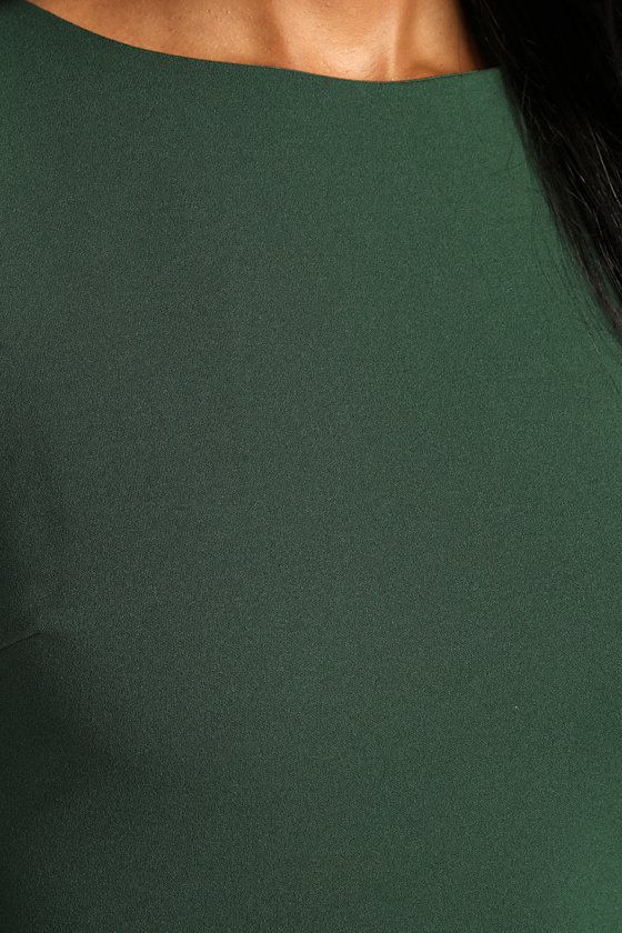 Love In Your Eyes Hunter Green Knotted Mermaid Maxi Dress