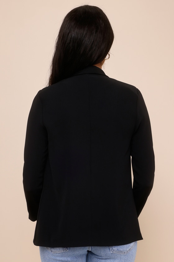 Miss Punctuality Black Lightweight Blazer