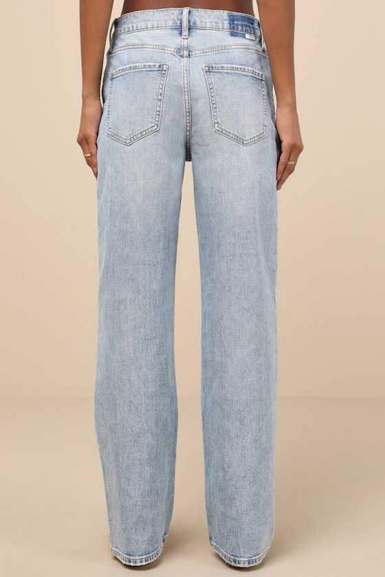 1999 Light Wash Denim Baggy High-Rise Jeans