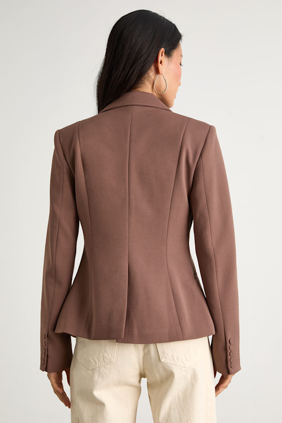 Hartlyn Brown Fitted Blazer