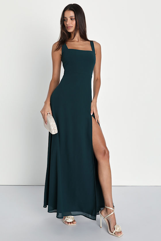 Remarkable Arrival Emerald Green Sleeveless Maxi Dress