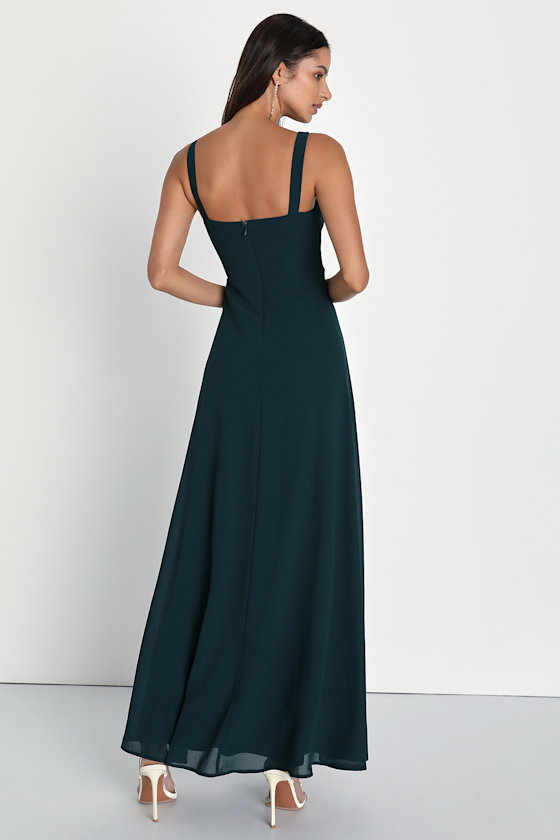 Remarkable Arrival Emerald Green Sleeveless Maxi Dress