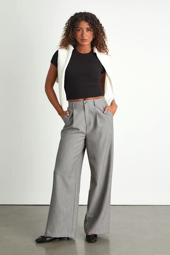 Poppy Black Ribbed Knit Short Sleeve Tee