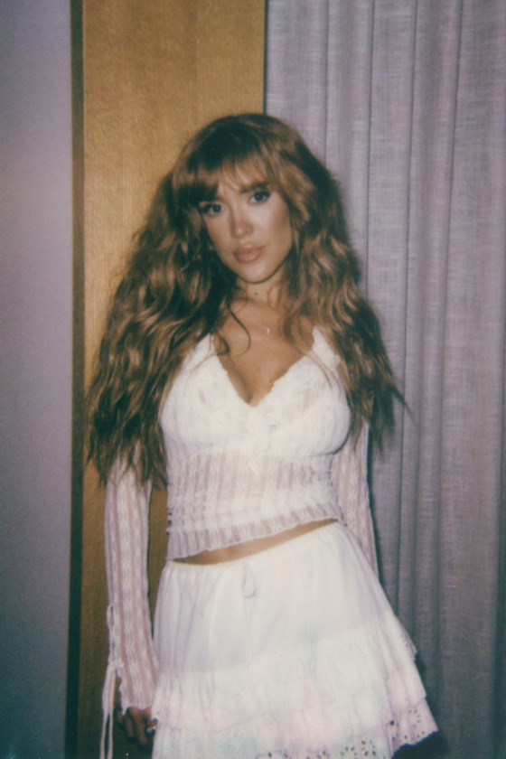 Lindley Cream Sheer Lace Ruffled Long Sleeve Top