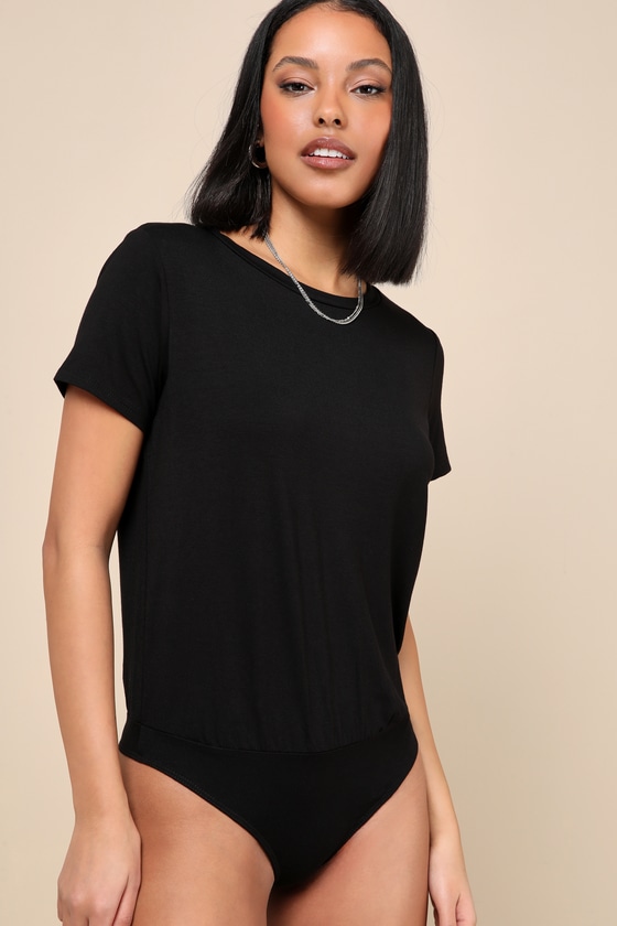 Skyra Black T-Shirt Bodysuit