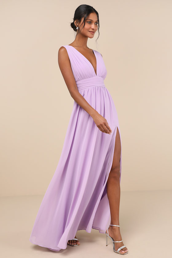 Heavenly Hues Lavender Maxi Dress