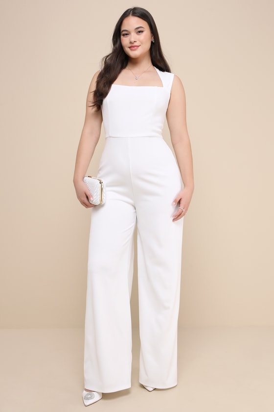 Enticing Endeavors White Jumpsuit