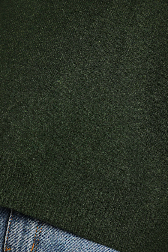 Amazing Memories Emerald Green Turtleneck Sweater