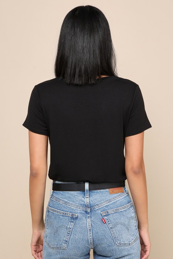 Skyra Black T-Shirt Bodysuit
