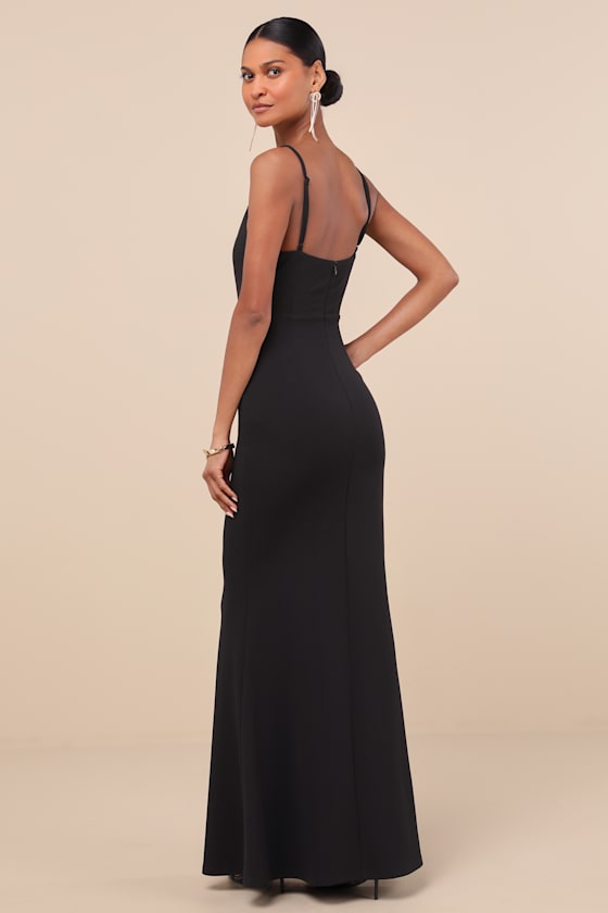 Imre Black Sleeveless Mermaid Maxi Dress