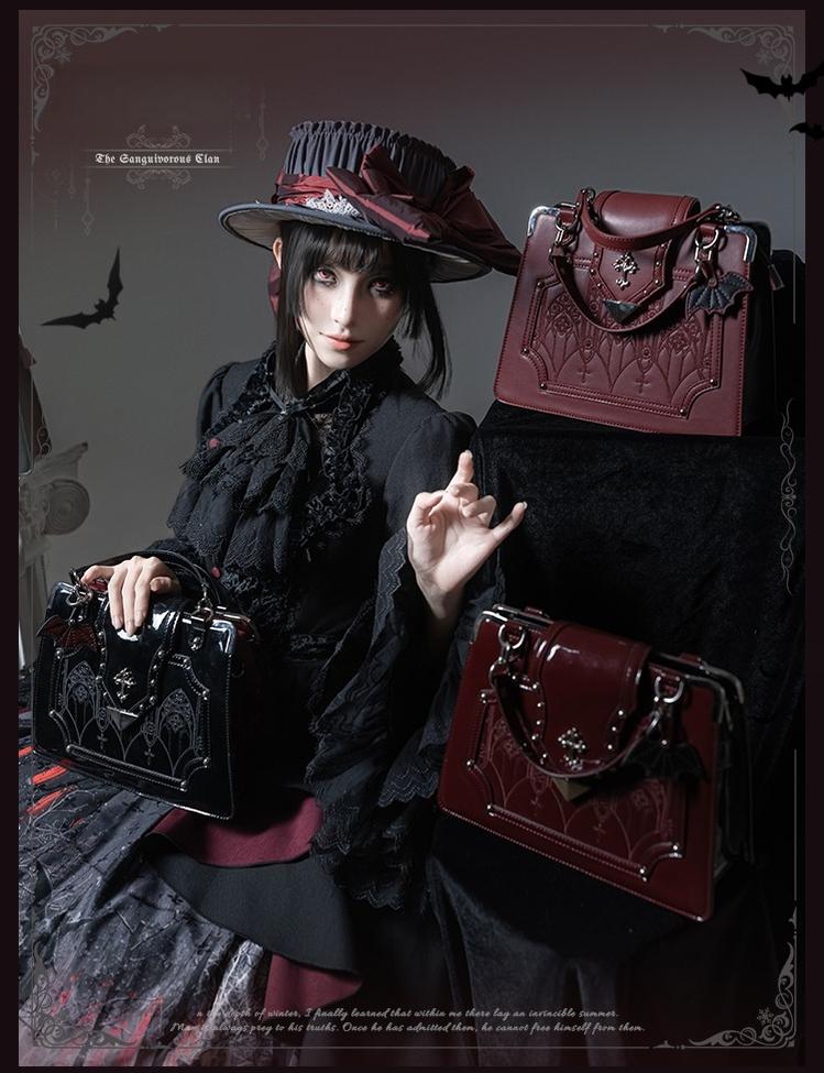 TALEBRINGER - The Sanguivorous Clan 2.0 - Gothic Lolita Handbag & Jabot