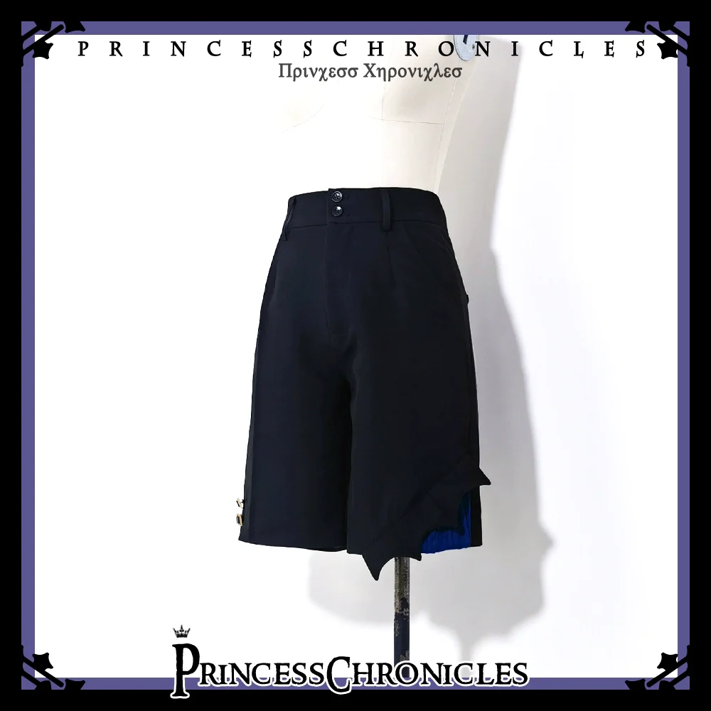 Princess Chronicles - Floating Phantom - Ouji Lolita Shorts Retro Blue Shorts