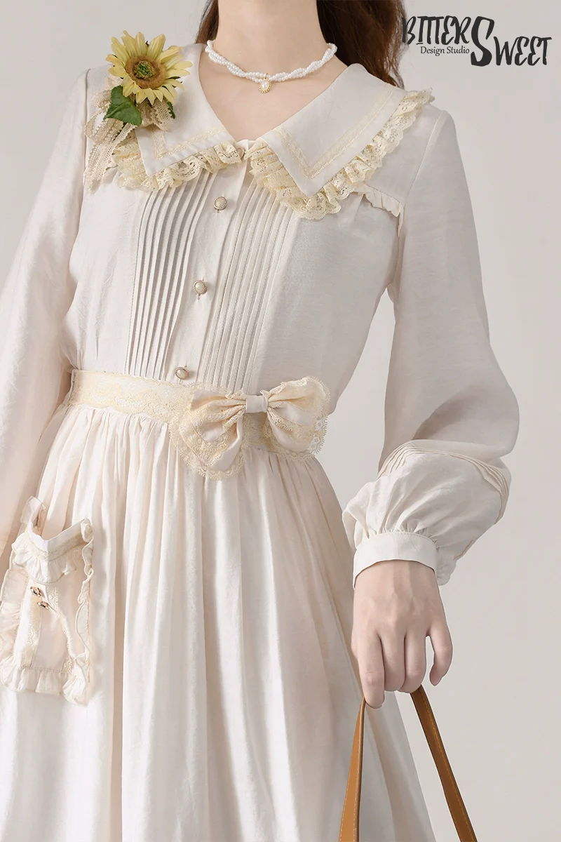 BitterSweet - Elegant Lolita Skirt Set V-neck Long Sleeve Shirt