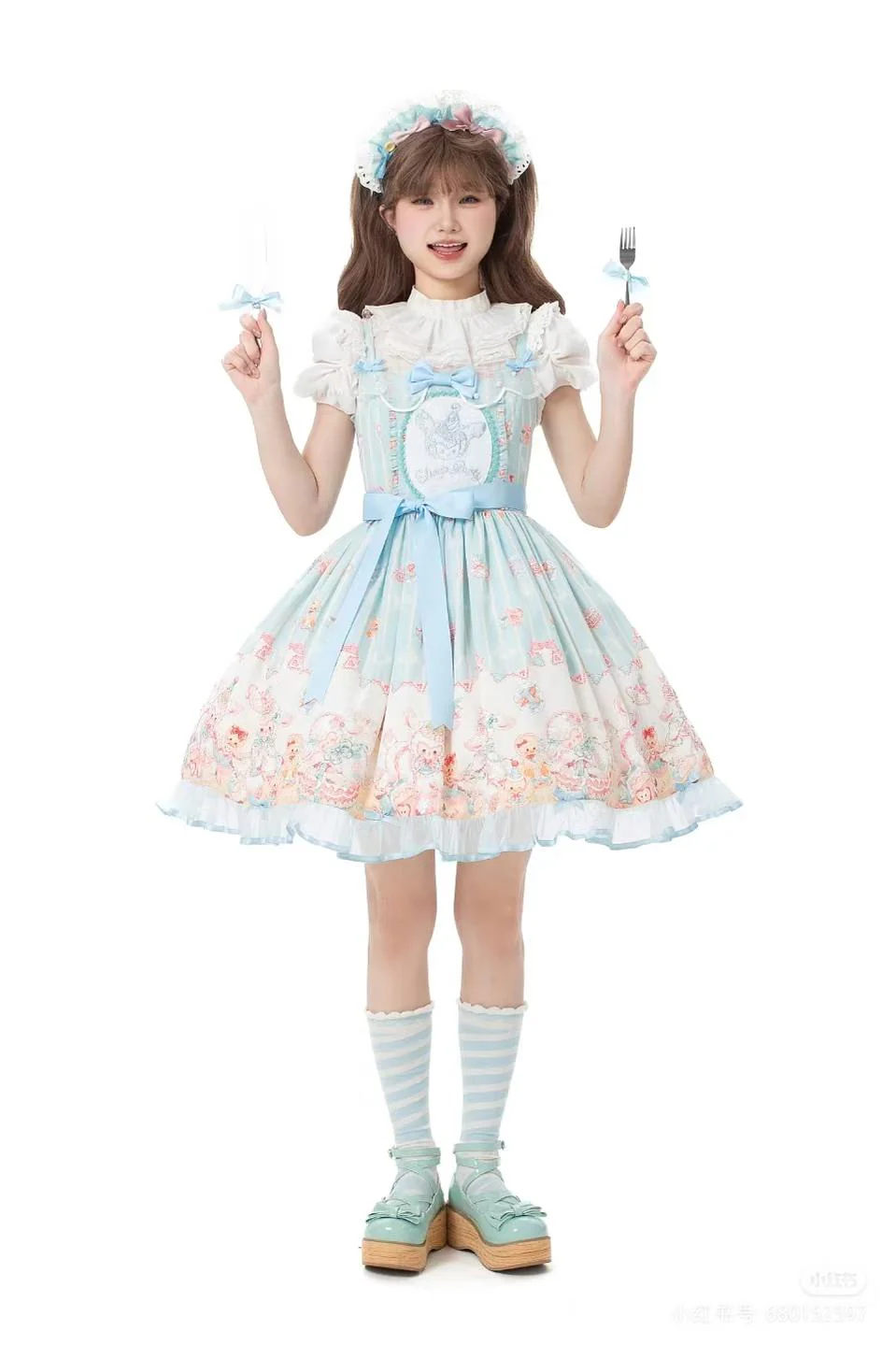 NanShengGe - Sheep Party - Sweet Lolita Jumper Dress Print SK
