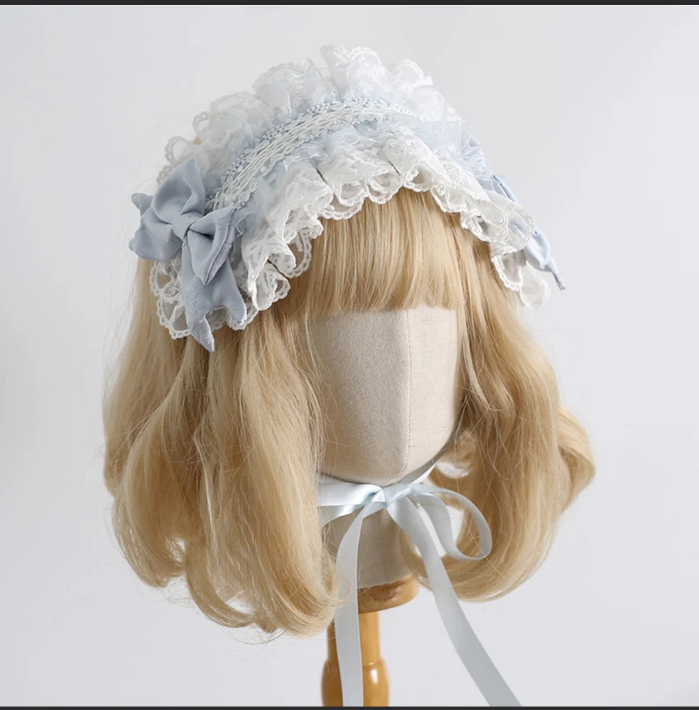 Xiaogui - Blue Sweet Lolita Lace Hair Accessory