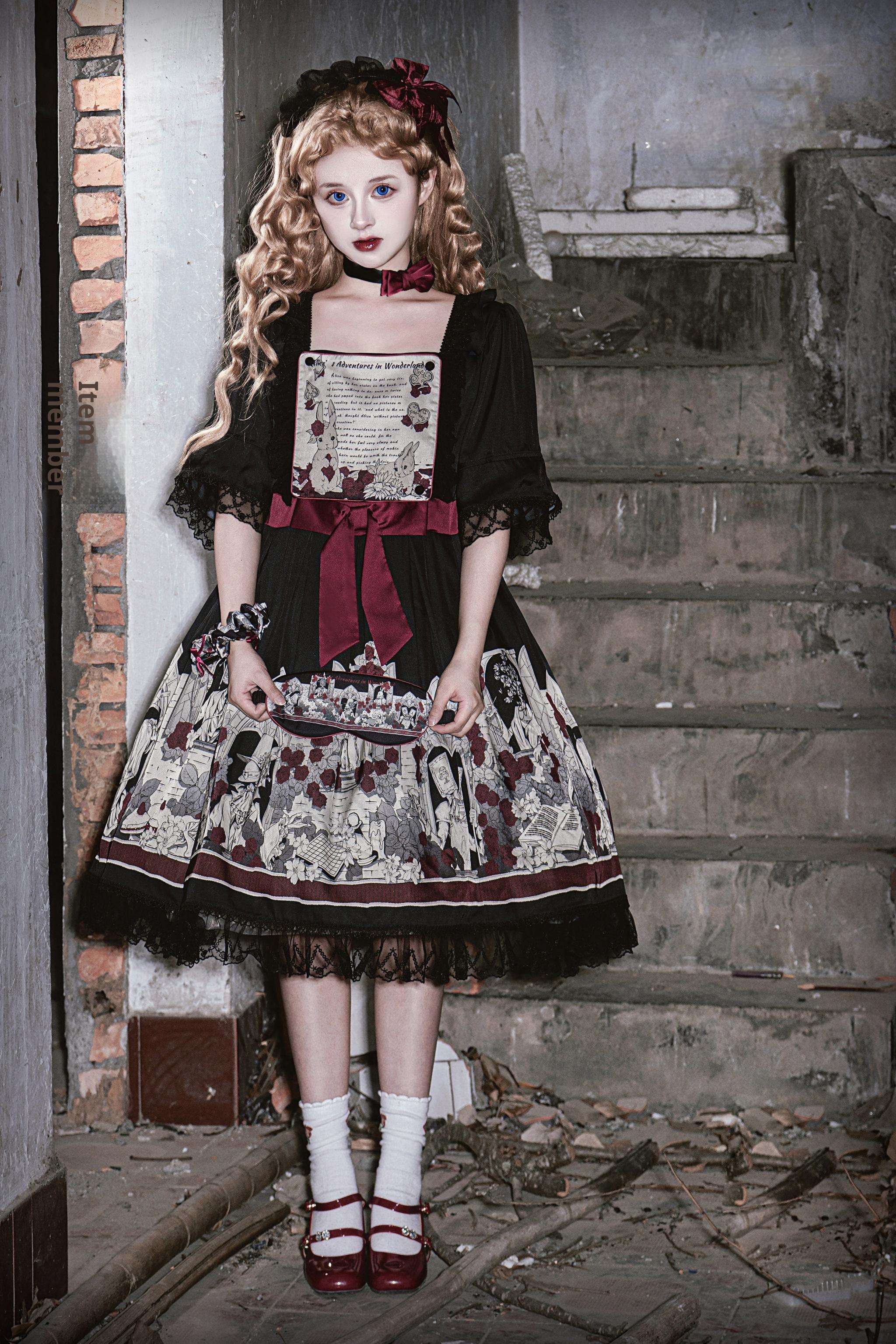 Caged Bird Hotel - Alice - Kawaii Lolita Dress OP Dress Sleepwear
