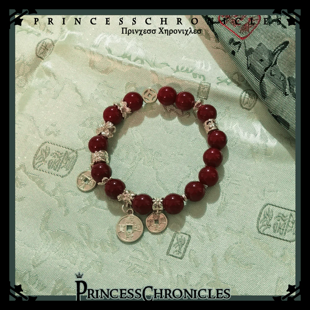 Princess Chronicles - Fortune and Treasure - Chinese Style Lolita Bracelets with Copper-cash Pendant
