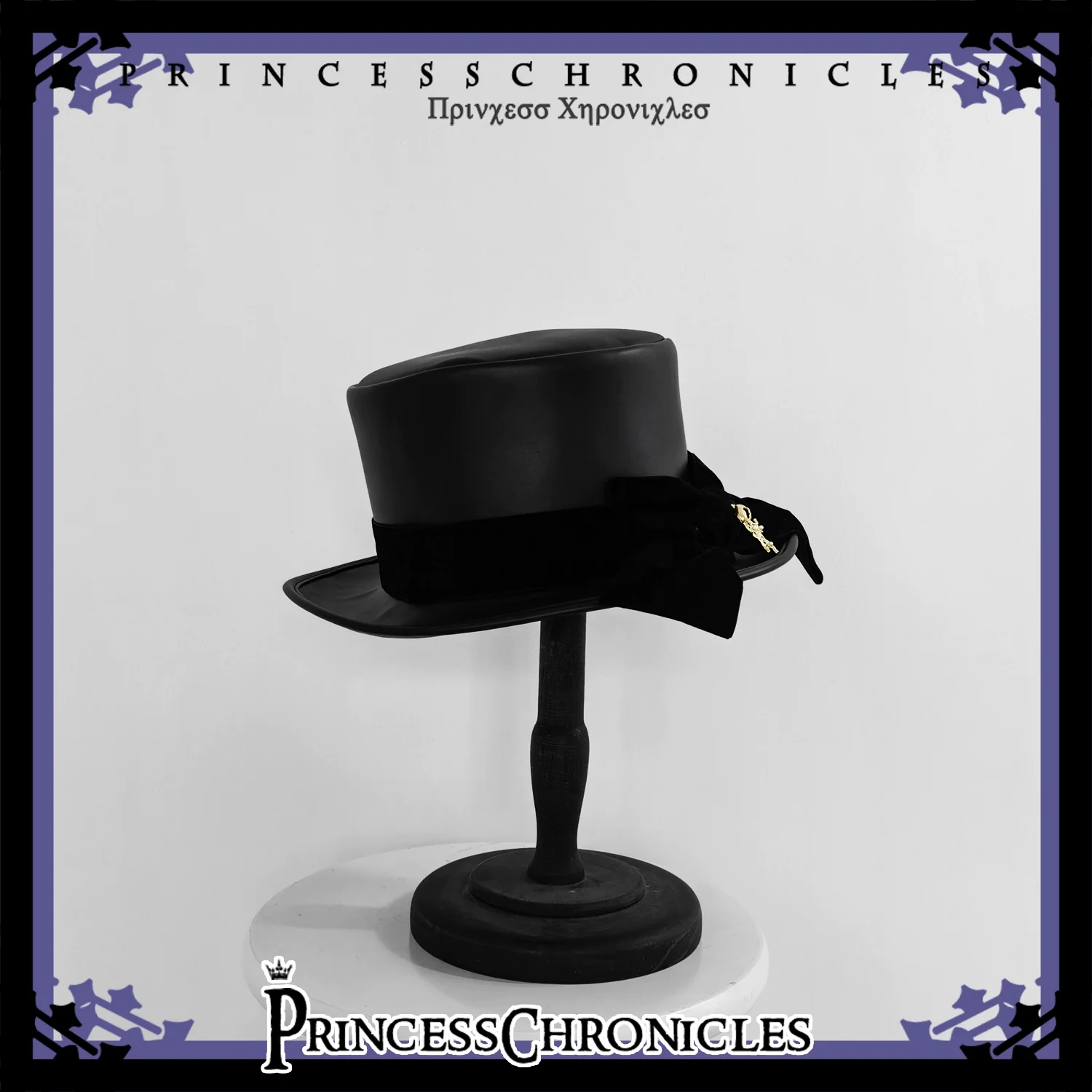 Princess Chronicles - Doll - Black Ouji Lolita Hat Retro Prince Bowler Hat