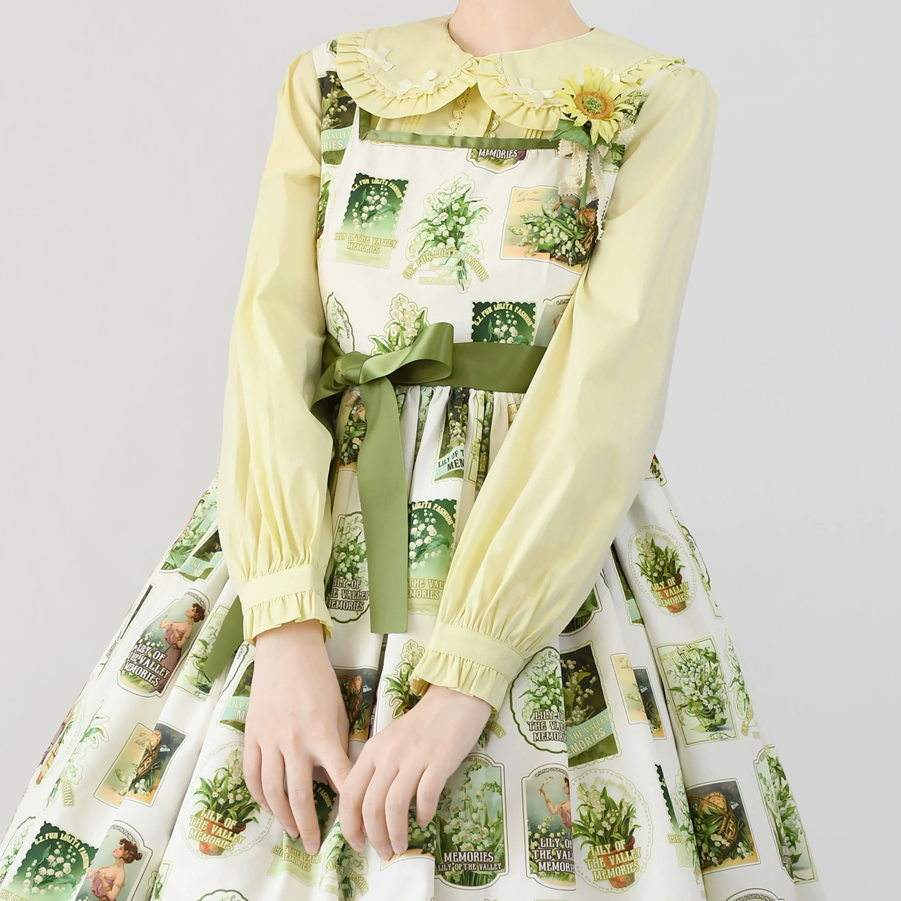 MIST - Sweet Lolita Blouse Doll Collar Lolita Shirt With Bubble Sleeve