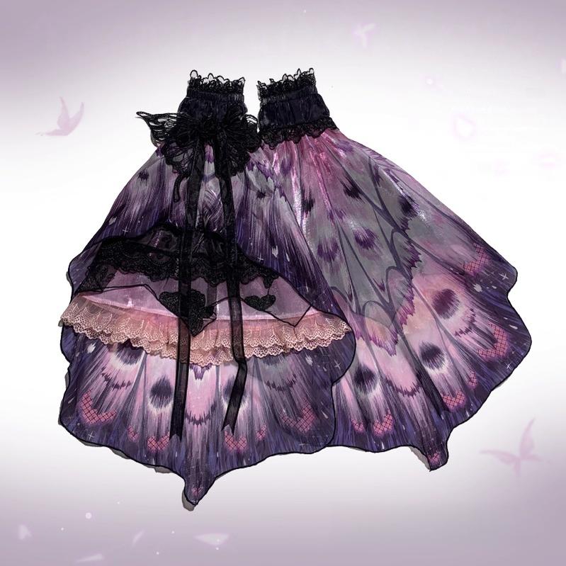 Urtto - Dead Leaf Butterfly - Gothic Lolita Accessories Set