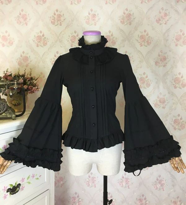 Princess tailor lolita - Hime-Sleeve Gothic Lolita Blouse, Adjustable Cuffs