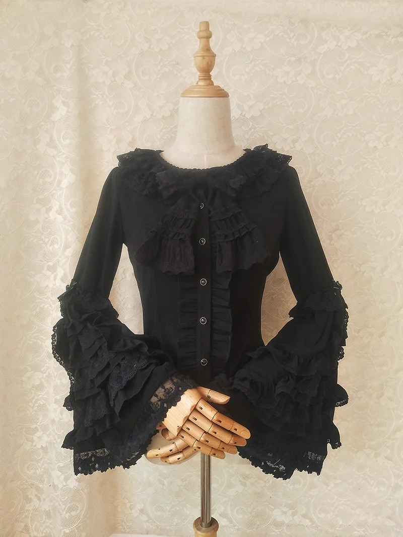 Youlan Lane - Retro Lolita Hime Sleeve Lolita Blouse