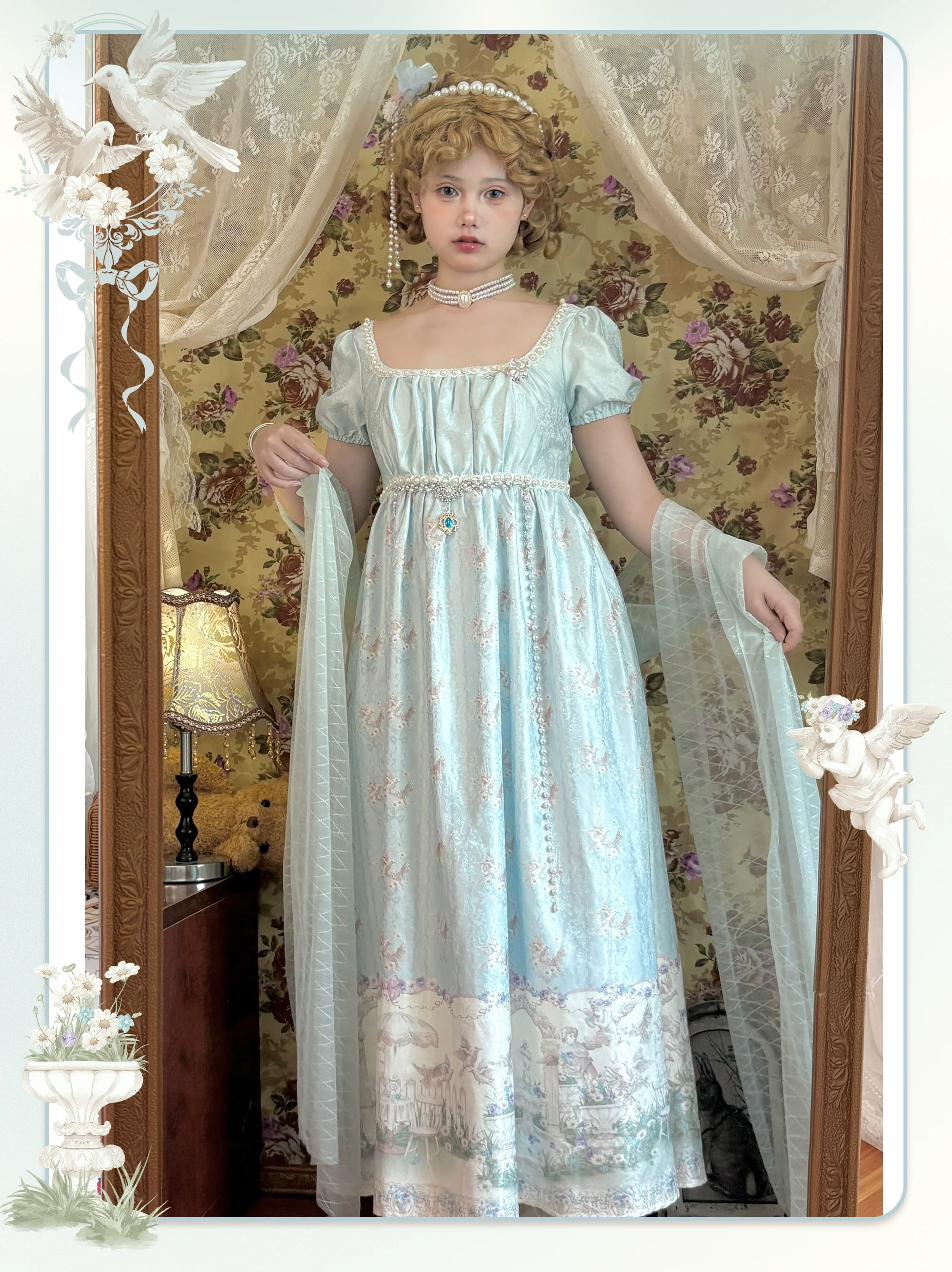 MeowMeow - Nayi Spring - Empire Waist Elegant Lolita OP Dress