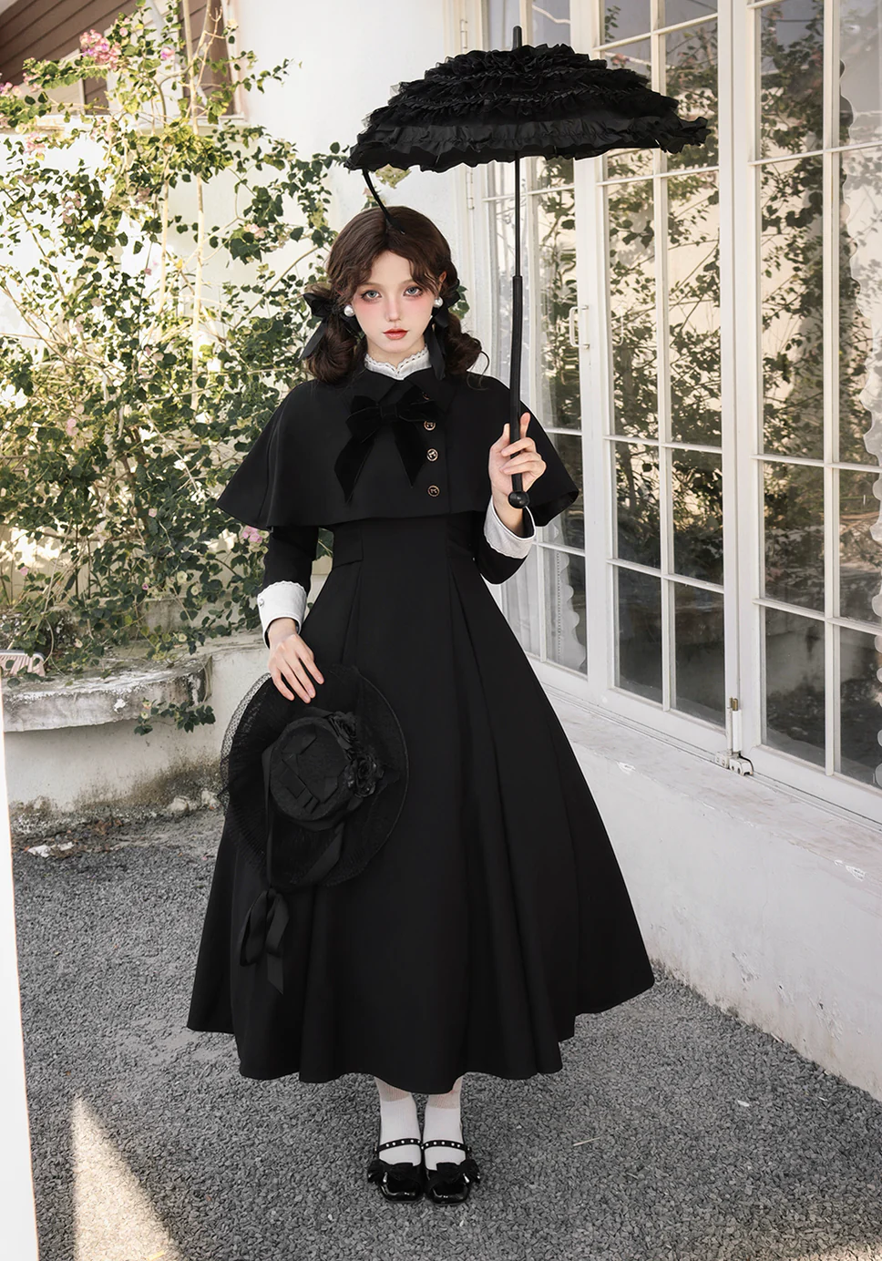 Sicily Original Design - Donia Miss - Classic Lolita Faux Two-piece OP Dress, Back Zipper