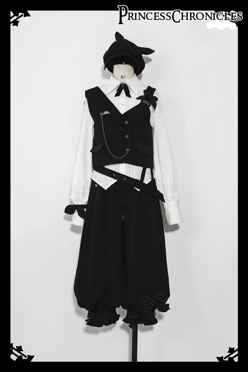 Princess Chronicles - Secret Morning News - Vintage Ouji Lolita Vest Blouse Bloomers