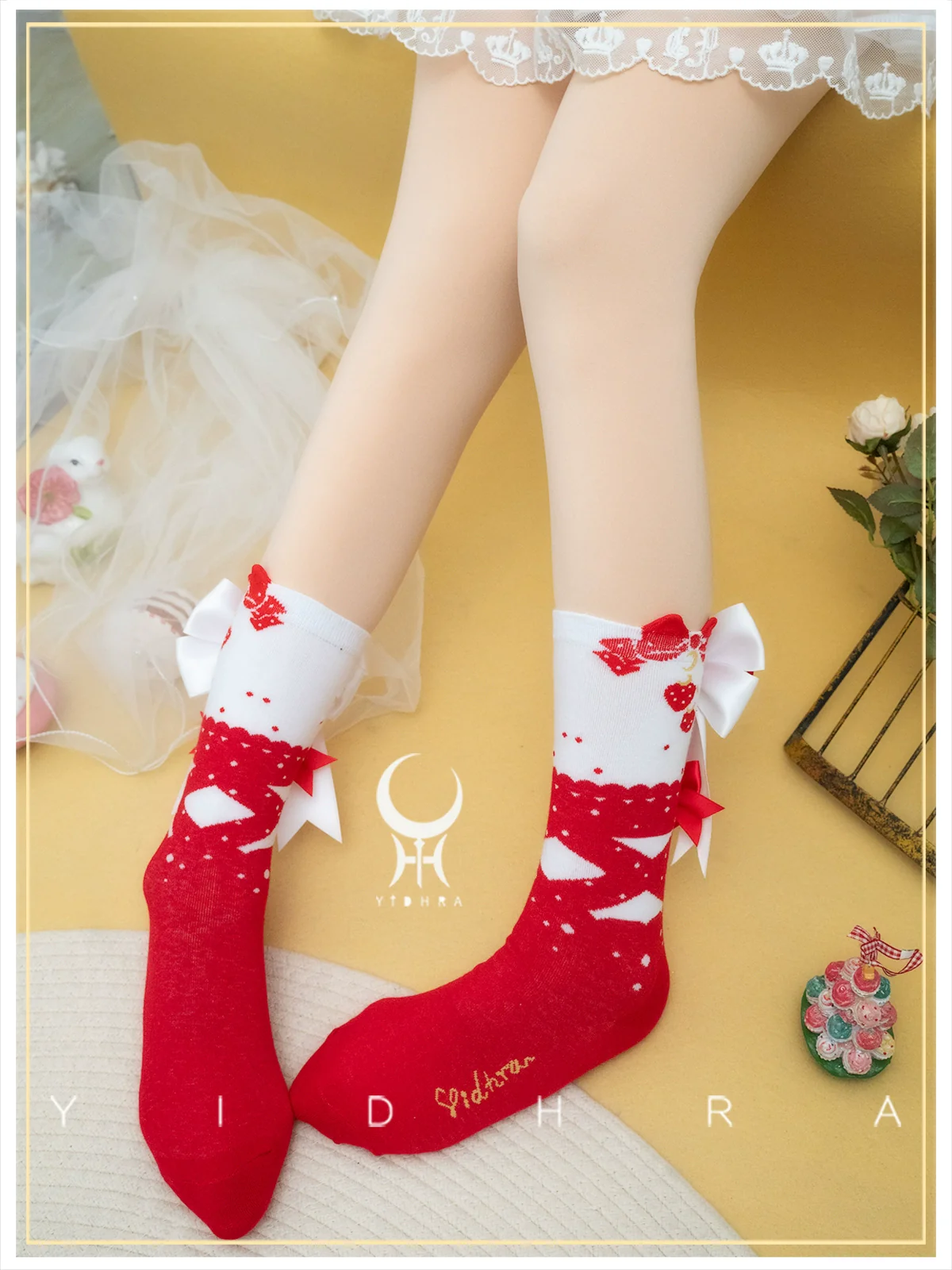Yidhra - Christmas Lolita Socks Sweet Ankle Socks