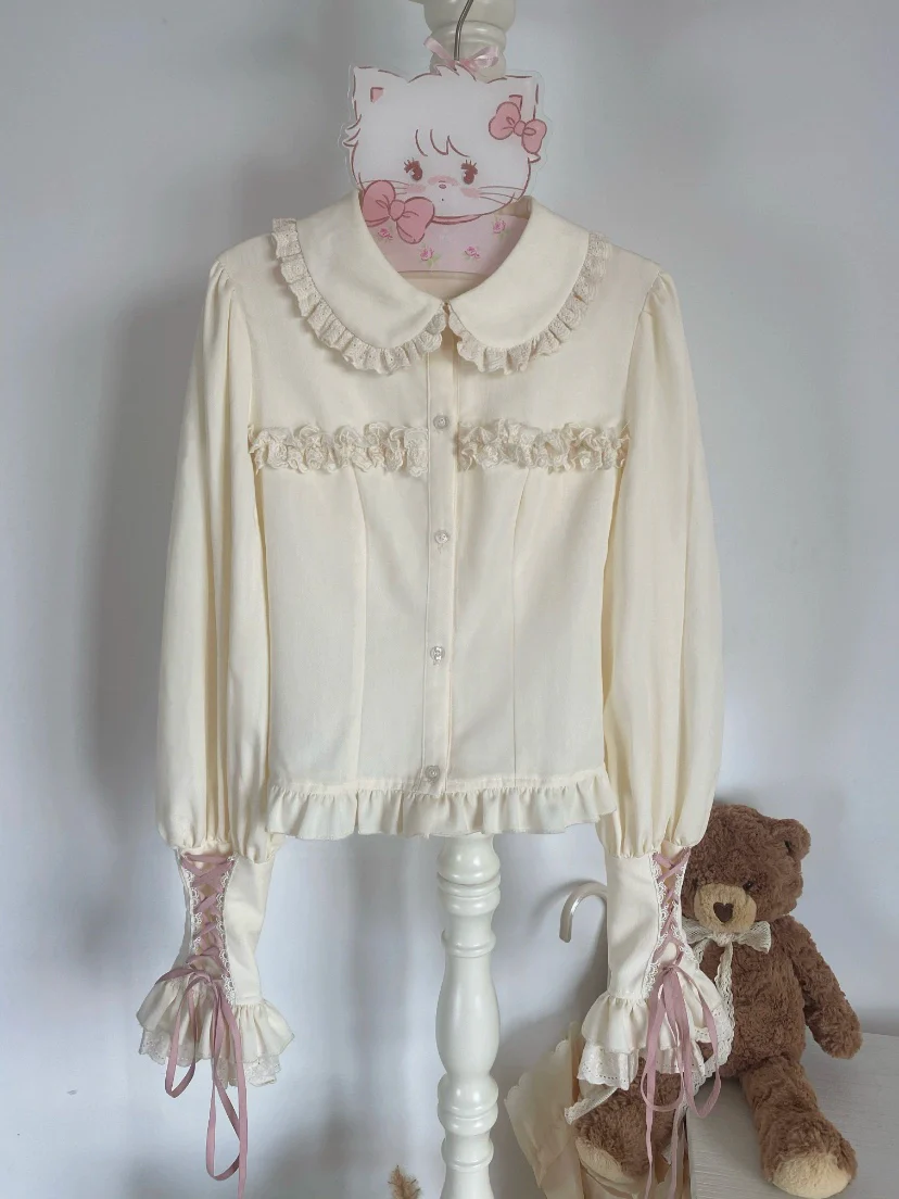 Sakurahime - Cupid Overture - Sweet Lolita Blouse Mutton Sleeves Shirt