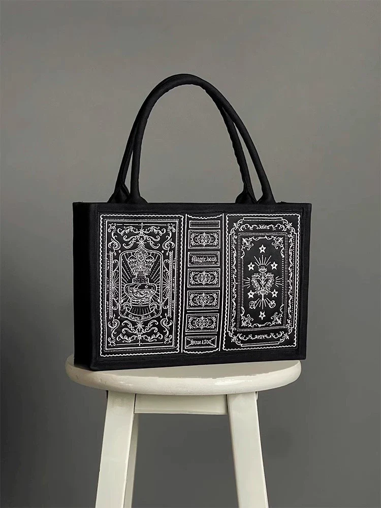 Alice Girl - Lolita Potion - Gothic Lolita Handbag Embroidered Lolita Black Bag