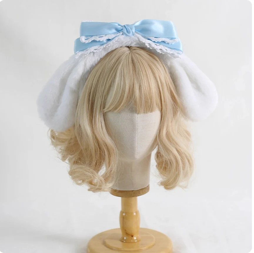Kawaii Lolita Cinnamoroll Plush Handmade Hairband