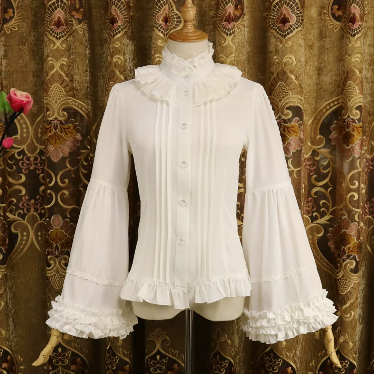 DMFS Lolita - Ever-Changing Enchantress - Classic Lolita Blouse, Tightening Hime Sleeve