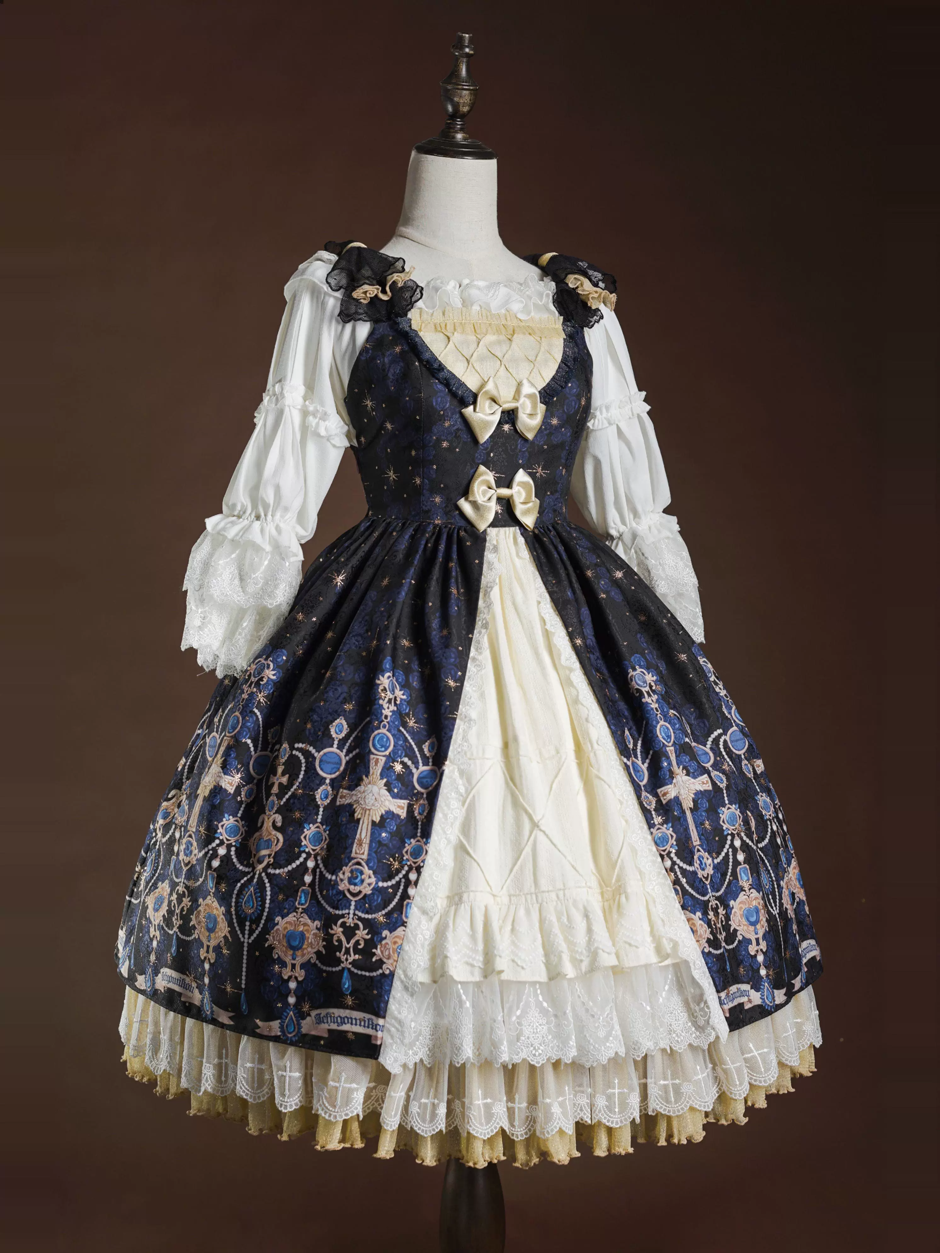 Strawberry Witch - Classic Lolita JSK Suit Gold Foil Stamping Lolita Dress