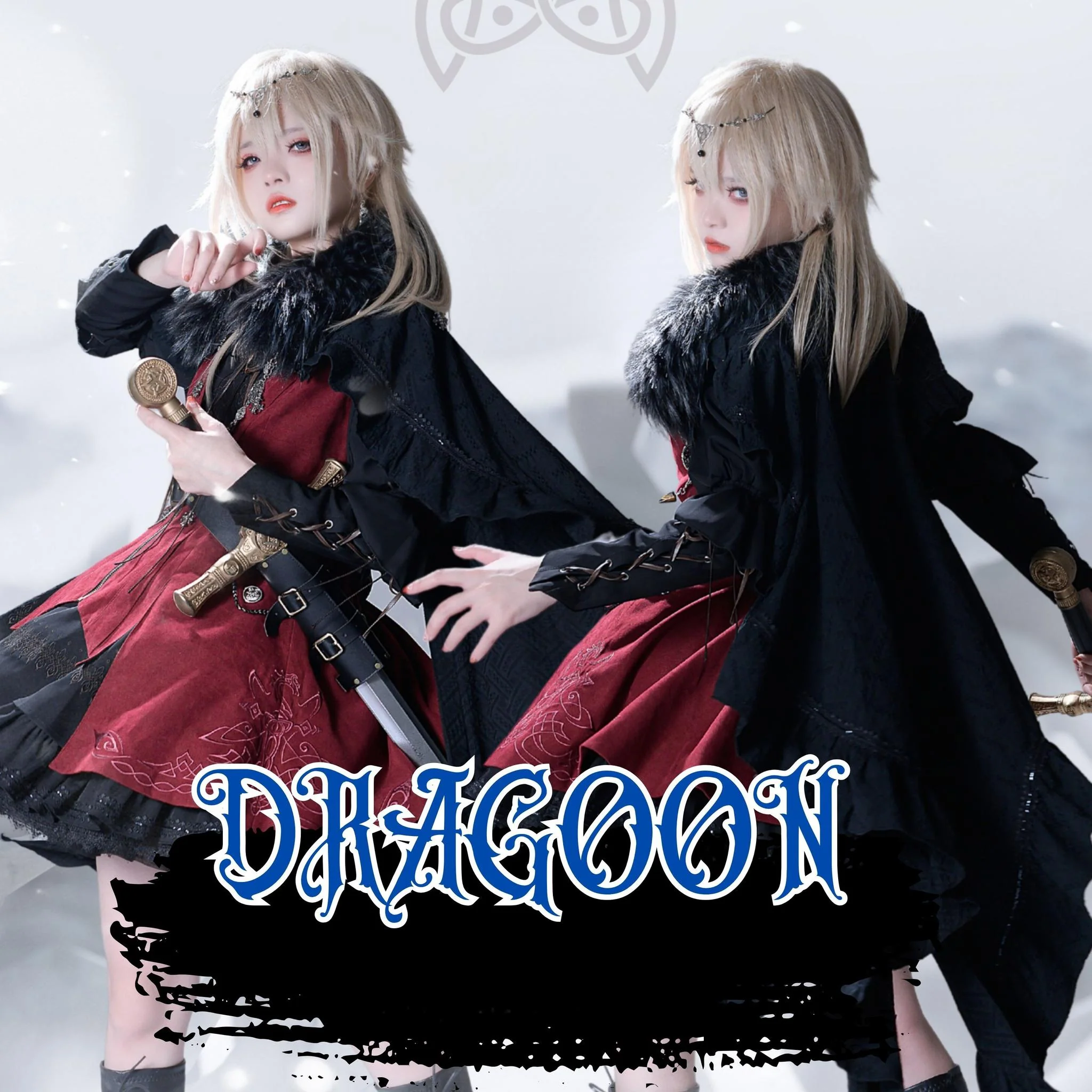 Wuyuzhe - Dragoon Knight 1.0 Version - Western Fantansy Style Suit Embroidery Dress Set Double-Sided Vest