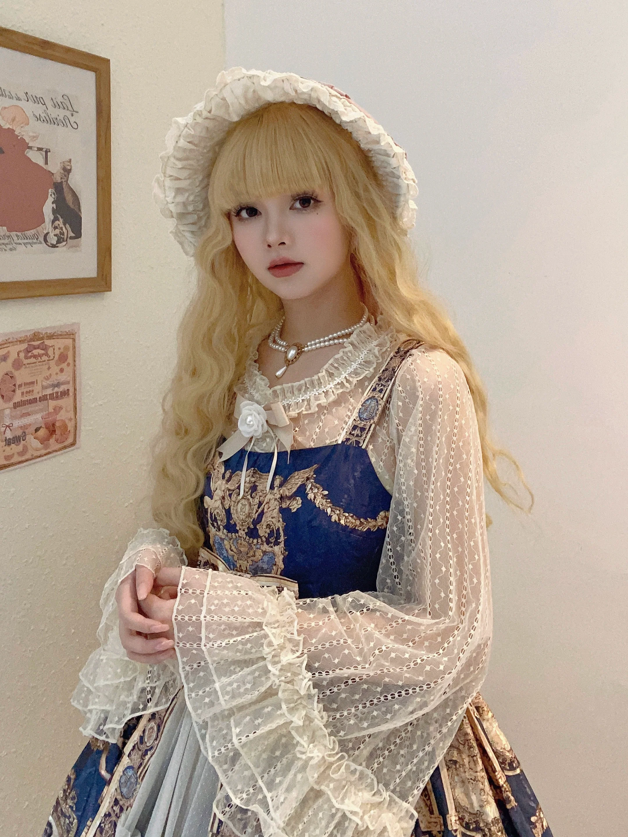 Magic Tea Party - Flower - Classic Lolita Tulle Cardigan with Princess-Sleeves