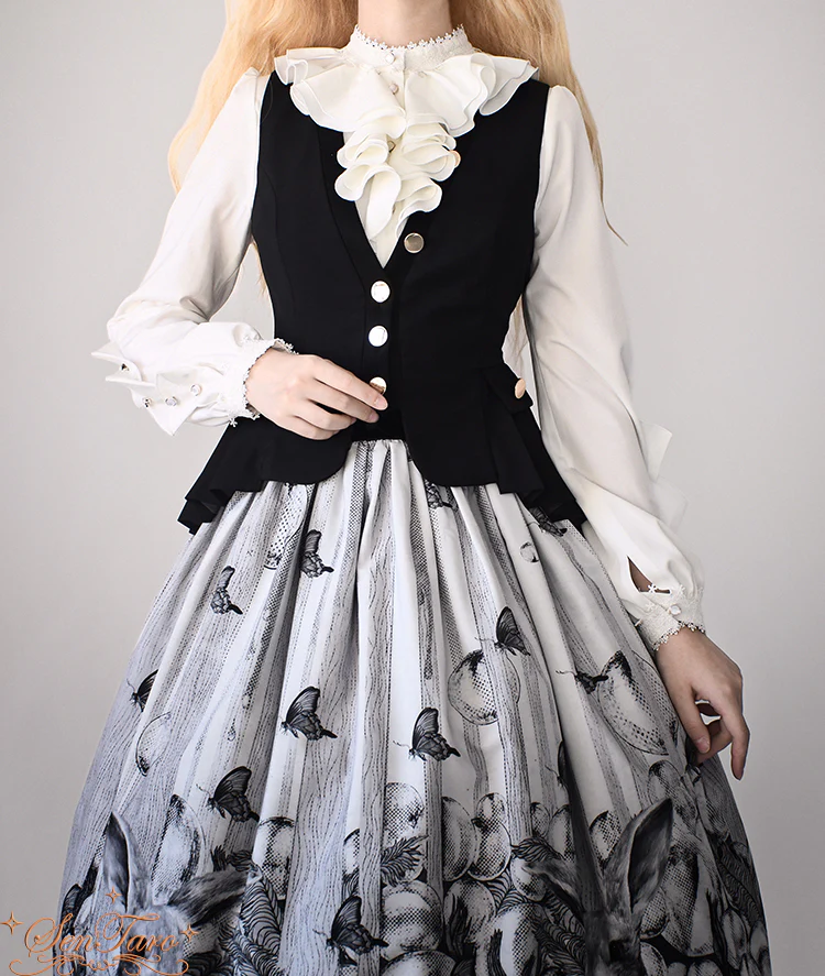 Sentaro - Dark Forest - Elegant Baroque Lolita Blouse