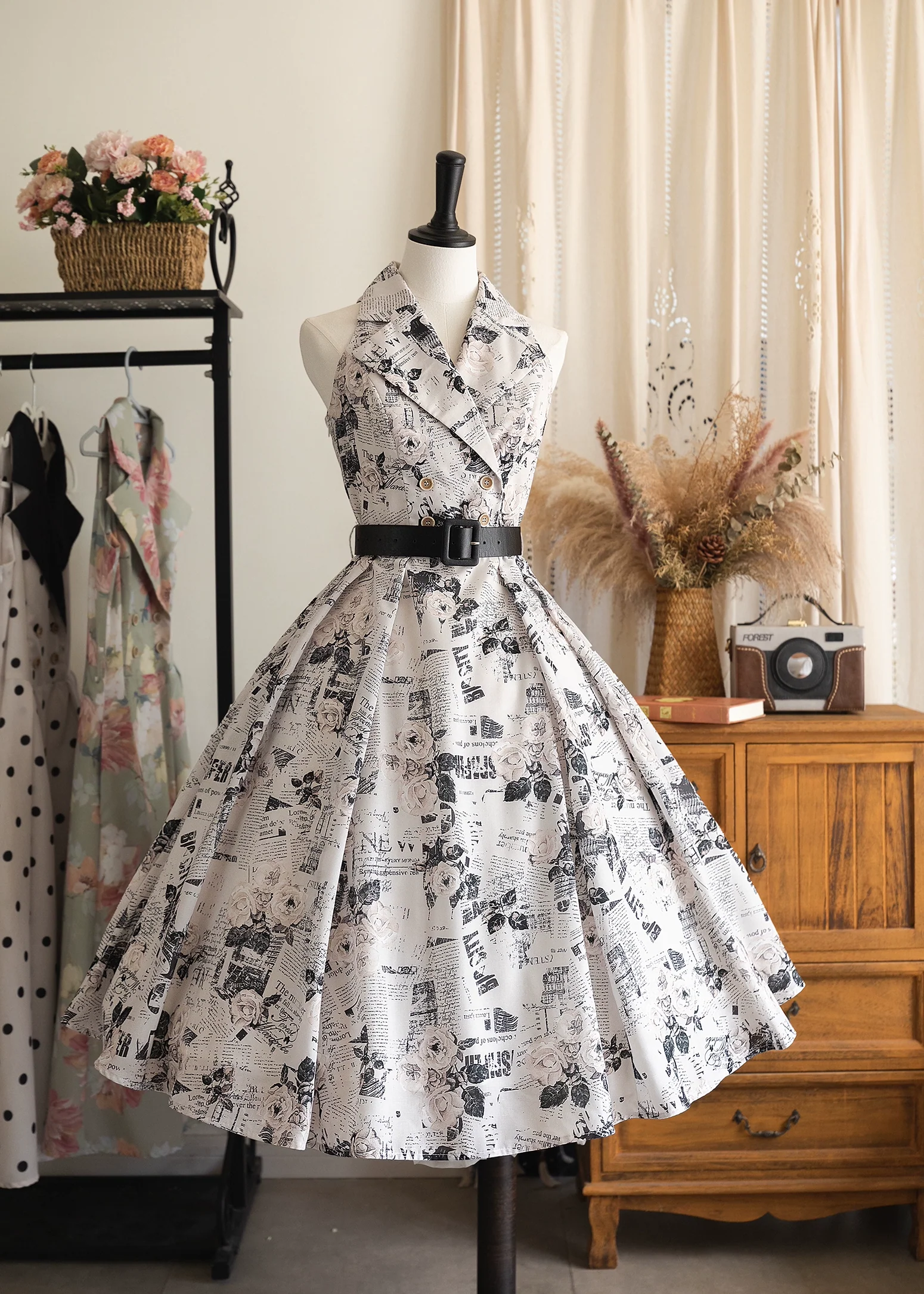 Forest Wardrobe - Afternoon Forest - Vintage Lolita Halter-neck JSK Dress in French Style