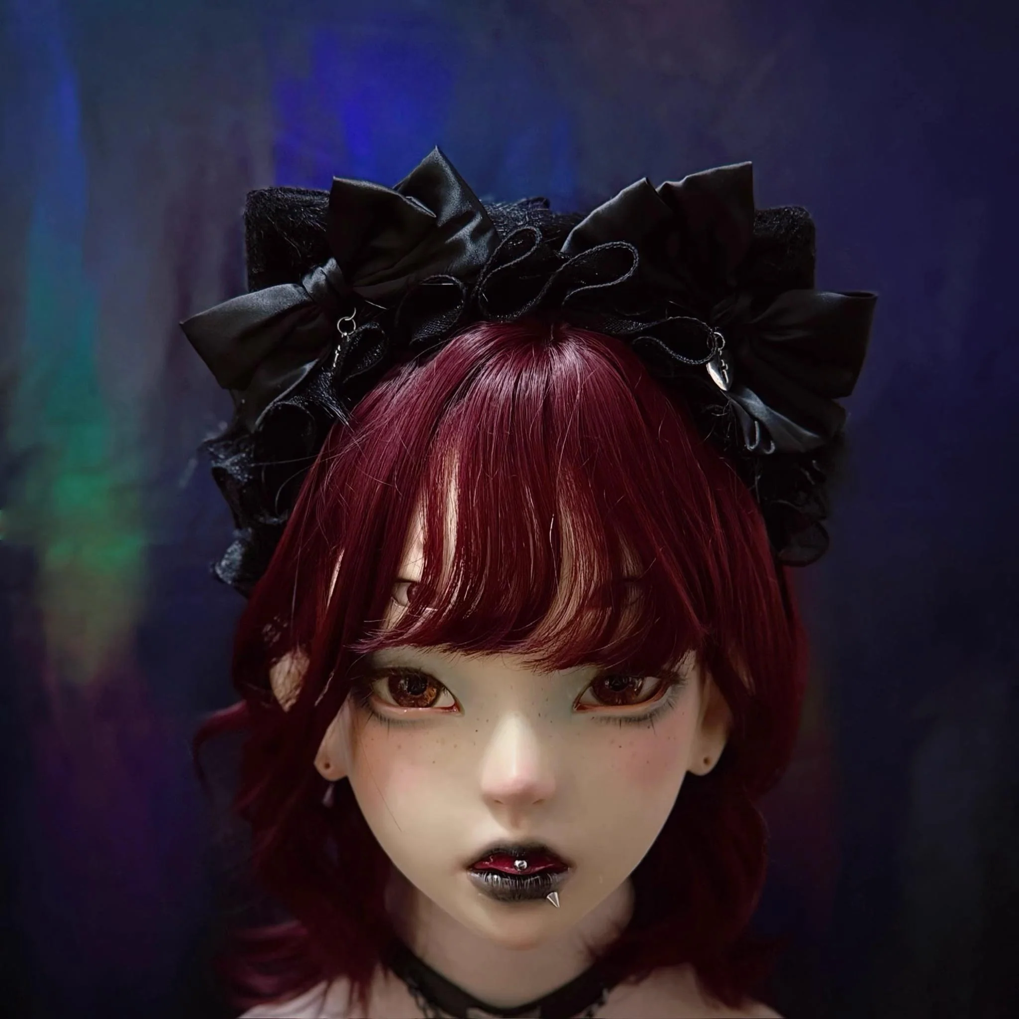 Strange Sugar - Plush Gothic Lolita KC with Cat Ears