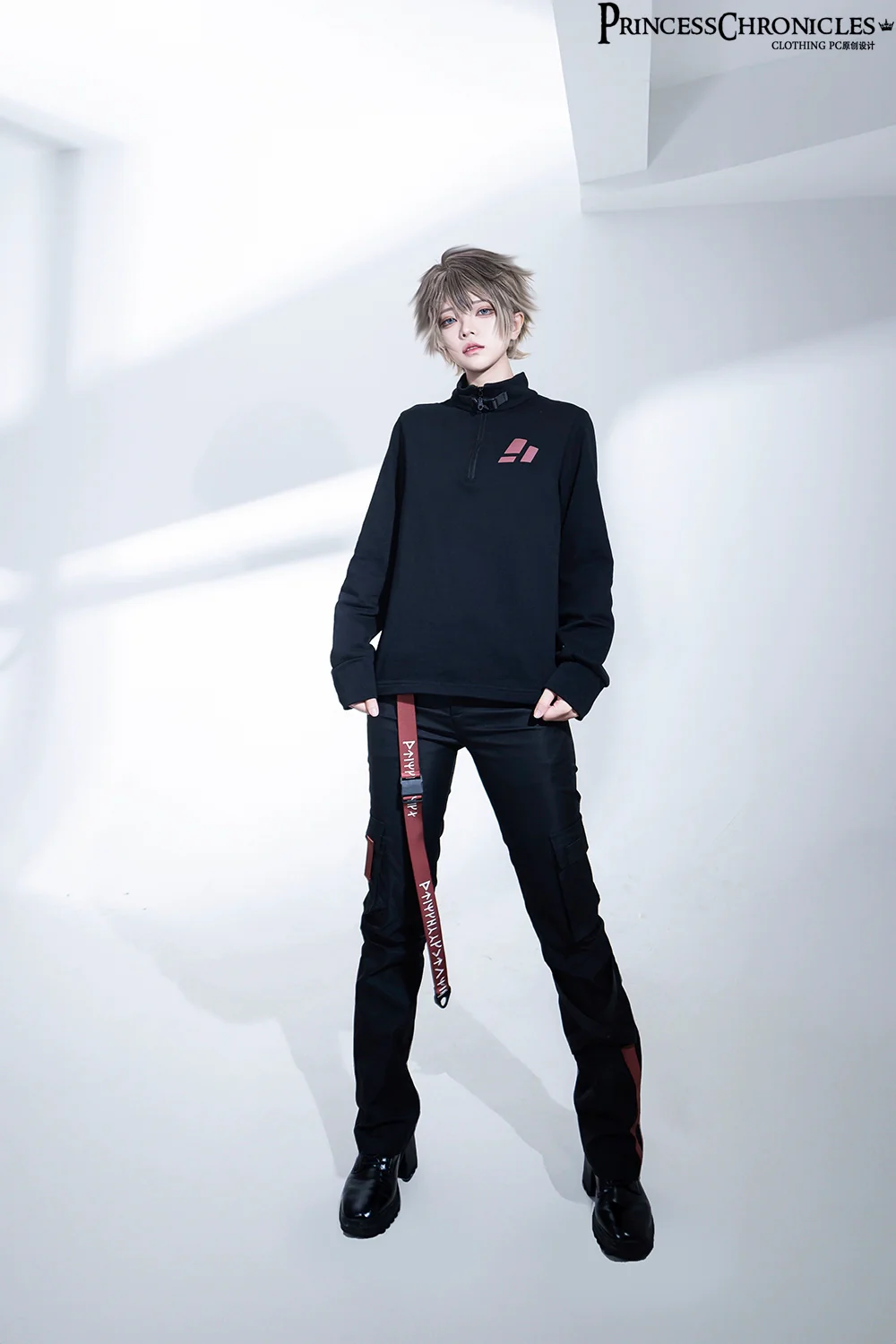 Princess Chronicles - Nameless Blade - Waste Soil Ouji Lolita Slim Black Pants