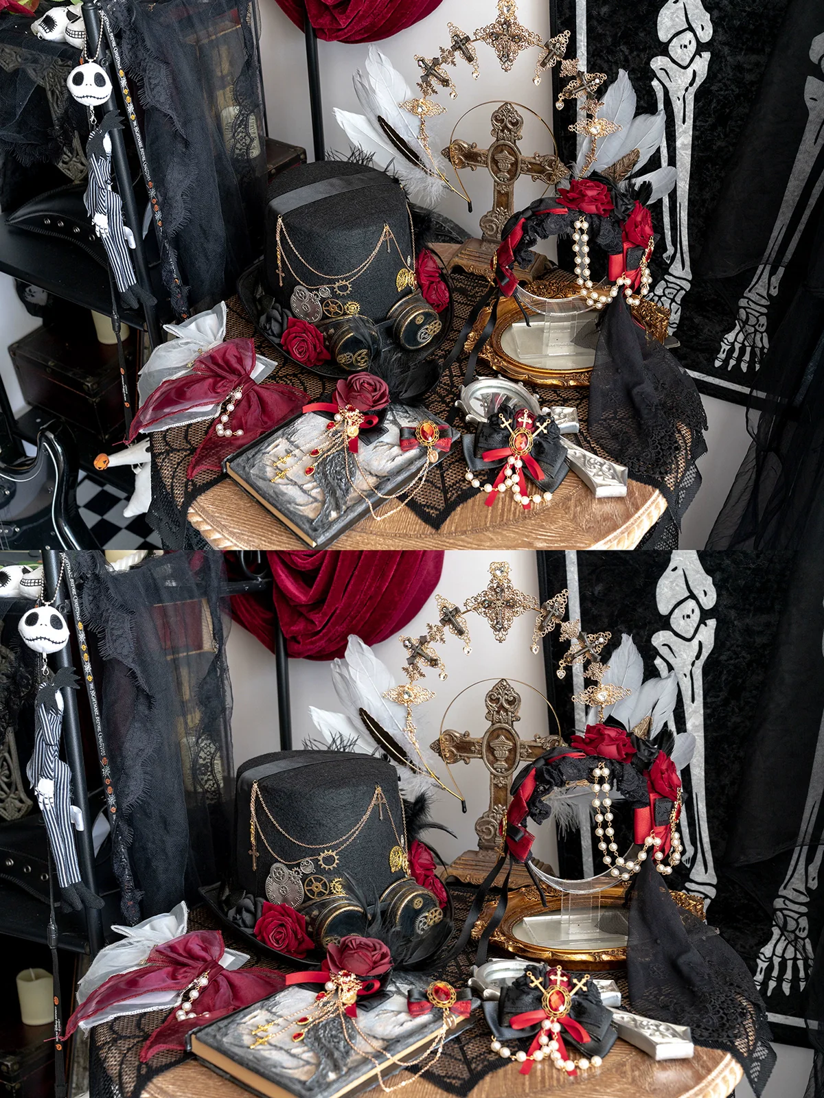 Luna Planetarium - Evil Fang - Gothic Lolita Accessories Brooch Necktie Clip KC Hat