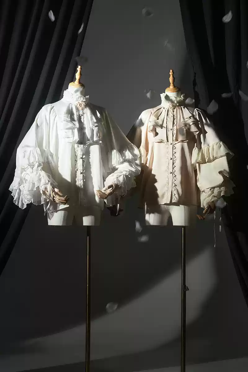 ZJstory - Dragon Bone Cemetery - Gothic Lolita Long Sleeve Blouse