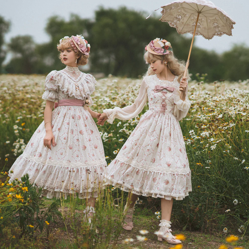 Miss Point - Woody Rose - Elegant Floral Lolita JSK Dress