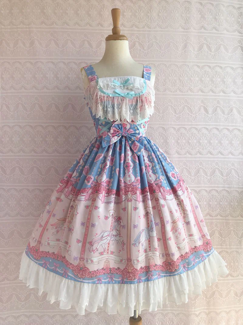 Yilia - Rose Carousel - Chiffon JSK Dress
