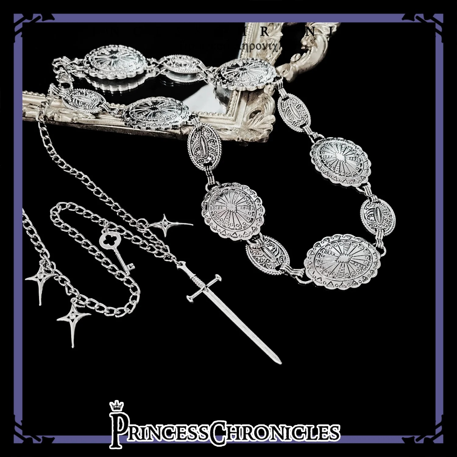 Princess Chronicles - Rabbit Hunt 2.0 - Retro Ouji Lolita Metal Waist Chain