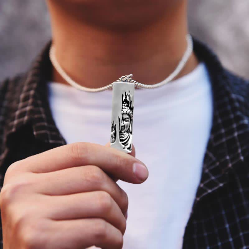 Tathagata Buddha Strength Protection Amulet Pendant Necklace